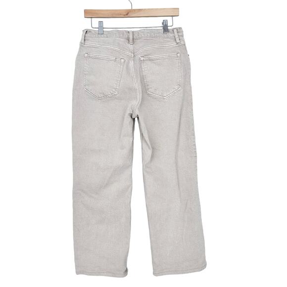 Abercrombie Tan 90s Relaxed High Rise Jeans Sz 8S - Picture 4 of 5